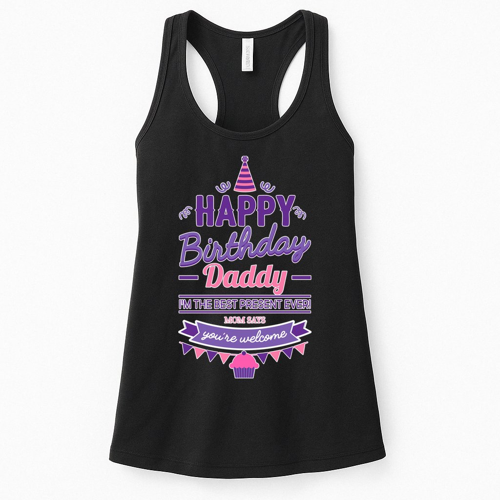 Happy Birthday Daddy Daughter  Womens Tank Top