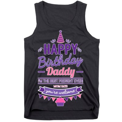 Happy Birthday Daddy Daughter  Tank Top