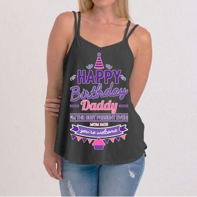 Happy Birthday Daddy Daughter  Women's Strappy Tank