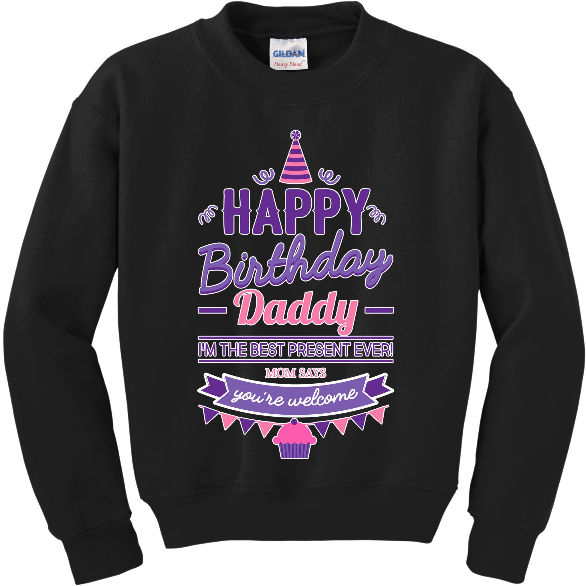 Happy Birthday Daddy Daughter  Kids Sweatshirt
