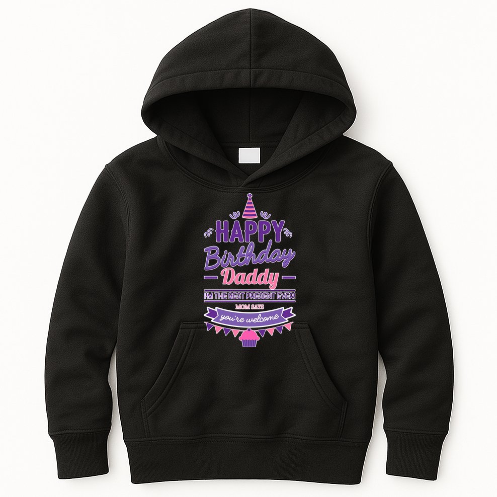 Happy Birthday Daddy Daughter  Kids Hoodie