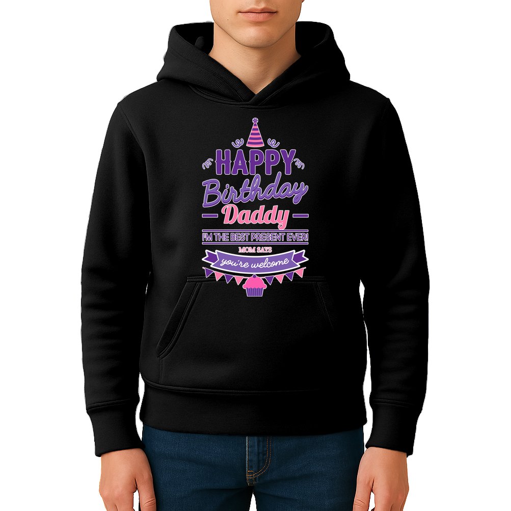 Happy Birthday Daddy Daughter  Kids Hoodie