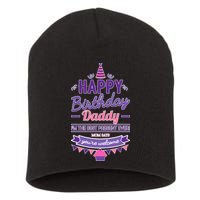 Happy Birthday Daddy Daughter  Short Acrylic Beanie