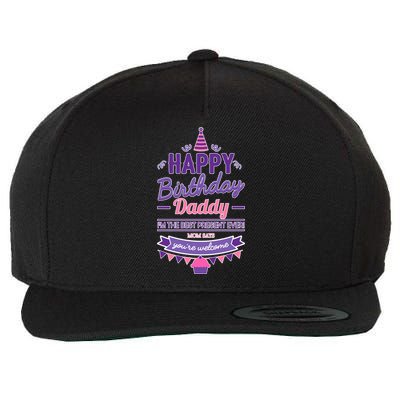 Happy Birthday Daddy Daughter  Wool Snapback Cap