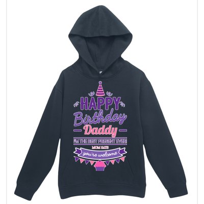 Happy Birthday Daddy Daughter  Urban Pullover Hoodie