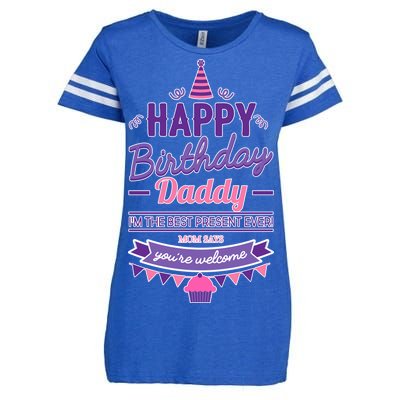 Happy Birthday Daddy Daughter  Enza Ladies Jersey Football T-Shirt