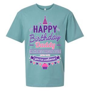 Happy Birthday Daddy Daughter  Sueded Cloud Jersey T-Shirt