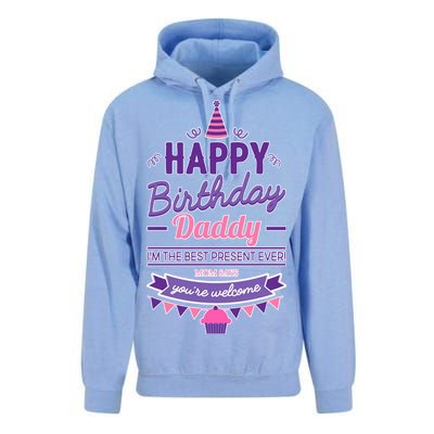 Happy Birthday Daddy Daughter  Unisex Surf Hoodie