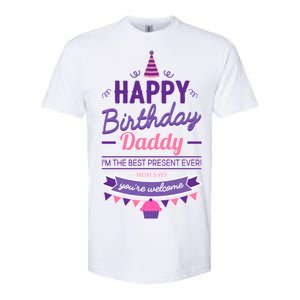 Happy Birthday Daddy Daughter  Softstyle CVC T-Shirt