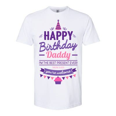 Happy Birthday Daddy Daughter  Softstyle CVC T-Shirt