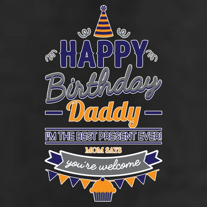 Happy Birthday Daddy Son 7 Panel Mesh Trucker Snapback Hat