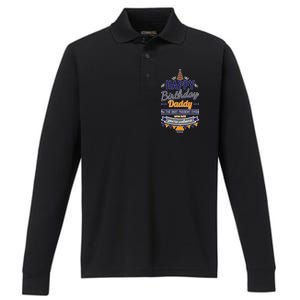 Happy Birthday Daddy Son Performance Long Sleeve Polo