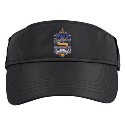 Happy Birthday Daddy Son Adult Drive Performance Visor