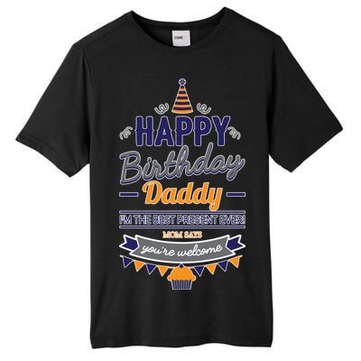 Happy Birthday Daddy Son Tall Fusion ChromaSoft Performance T-Shirt