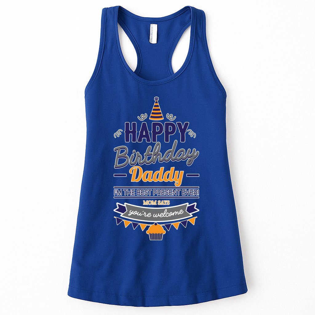 Happy Birthday Daddy Son Womens Tank Top