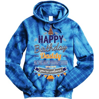 Happy Birthday Daddy Son Tie Dye Hoodie