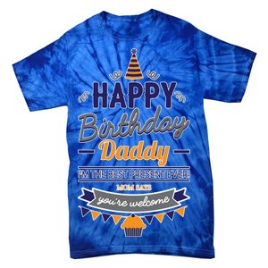 Happy Birthday Daddy Son Tie-Dye T-Shirt