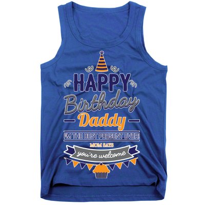 Happy Birthday Daddy Son Tank Top