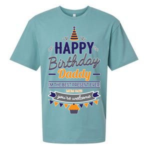 Happy Birthday Daddy Son Sueded Cloud Jersey T-Shirt