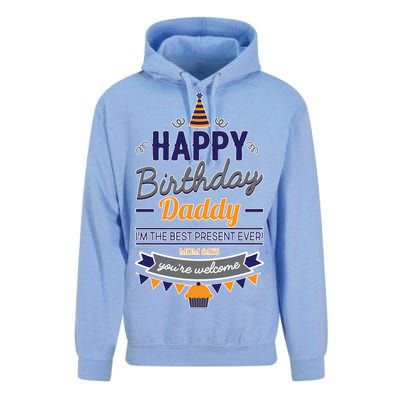 Happy Birthday Daddy Son Unisex Surf Hoodie