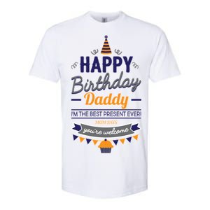 Happy Birthday Daddy Son Softstyle CVC T-Shirt