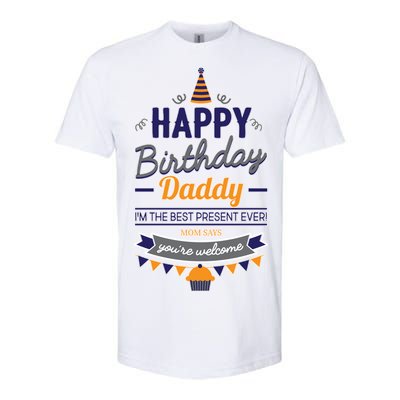 Happy Birthday Daddy Son Softstyle® CVC T-Shirt