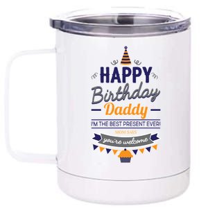 Happy Birthday Daddy Son 12 oz Stainless Steel Tumbler Cup