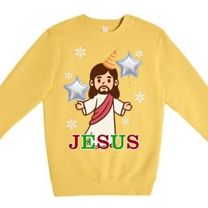 Happy Birthday Jesus Premium Crewneck Sweatshirt