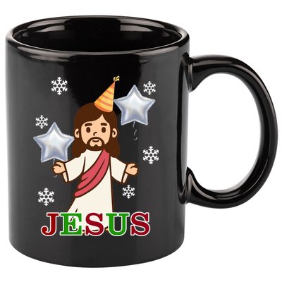 Happy Birthday Jesus 11oz C Handle Ceramic Mug