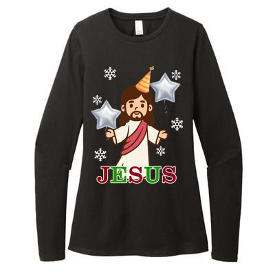 Happy Birthday Jesus Womens CVC Long Sleeve Shirt