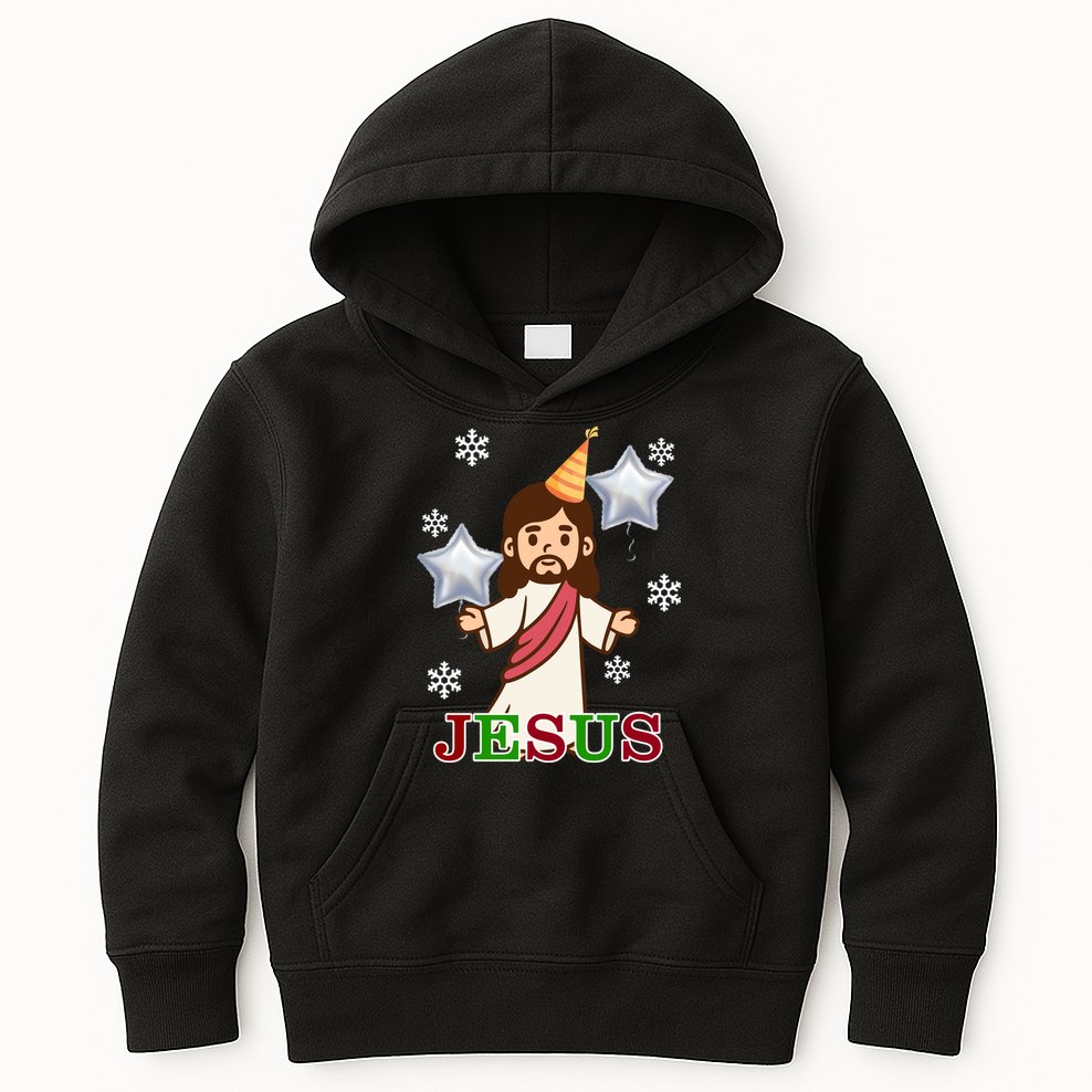 Happy Birthday Jesus Kids Hoodie