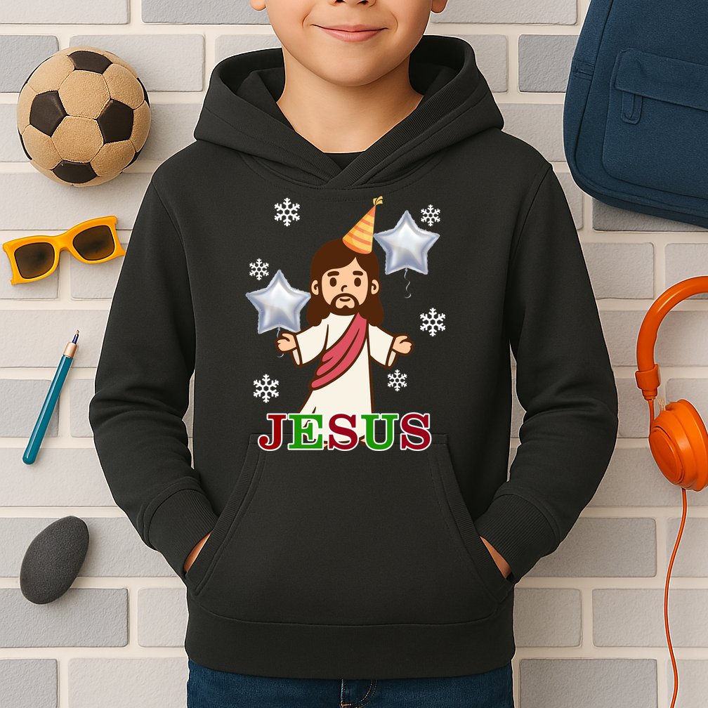 Happy Birthday Jesus Kids Hoodie