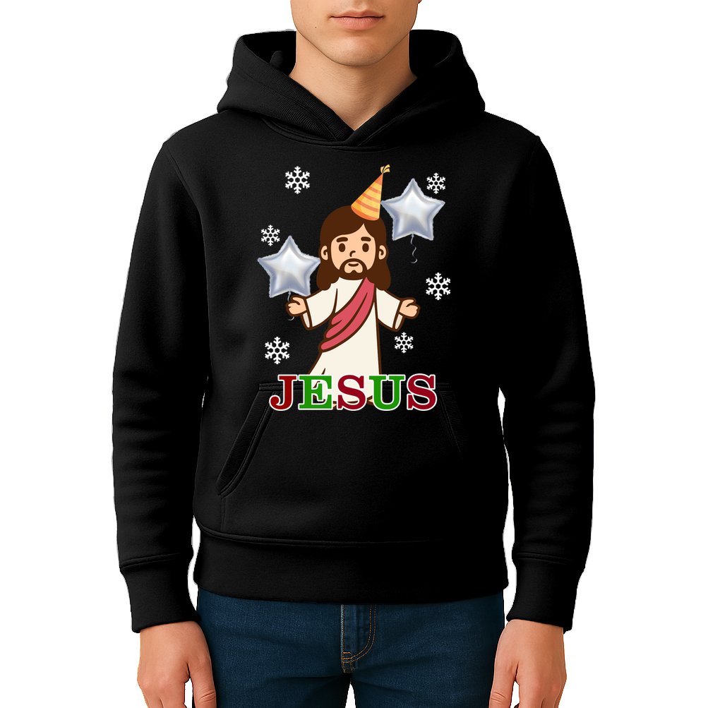 Happy Birthday Jesus Kids Hoodie