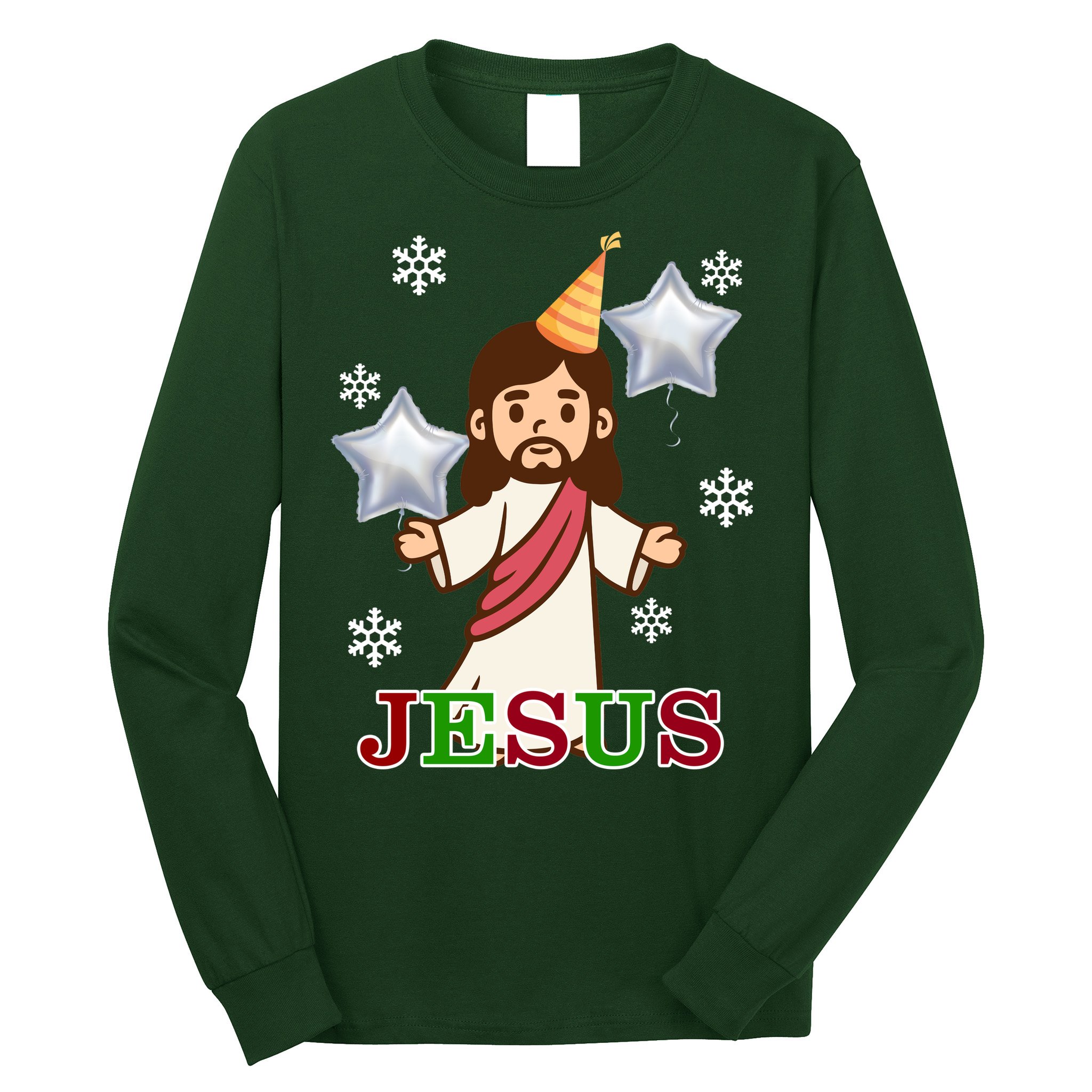 Happy Birthday Jesus Long Sleeve Shirt
