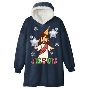 Happy Birthday Jesus Hooded Wearable Blanket