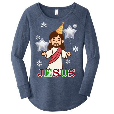 Happy Birthday Jesus Women's Perfect Tri Tunic Long Sleeve Shirt