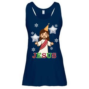 Happy Birthday Jesus Ladies Essential Flowy Tank