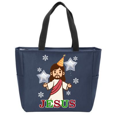 Happy Birthday Jesus Zip Tote Bag