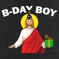 Happy Birthday Jesus! B-Day Boy 7 Panel Mesh Trucker Snapback Hat