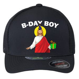 Happy Birthday Jesus! B-Day Boy Flexfit Unipanel Trucker Cap