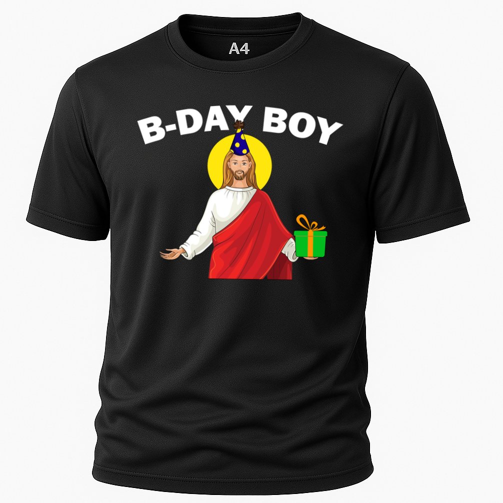 Happy Birthday Jesus! B-Day Boy Cooling Performance Crew T-Shirt