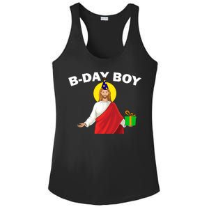 Happy Birthday Jesus! B-Day Boy Ladies PosiCharge Competitor Racerback Tank