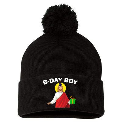 Happy Birthday Jesus! B-Day Boy Pom Pom 12in Knit Beanie