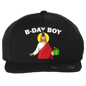 Happy Birthday Jesus! B-Day Boy Wool Snapback Cap