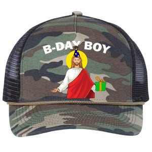 Happy Birthday Jesus! B-Day Boy Retro Rope Trucker Hat Cap