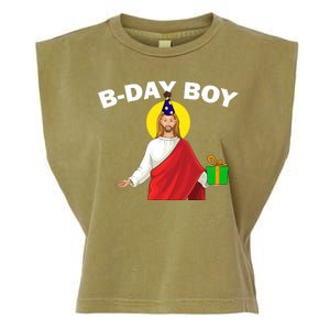 Happy Birthday Jesus! B-Day Boy Garment-Dyed Women's Muscle Tee