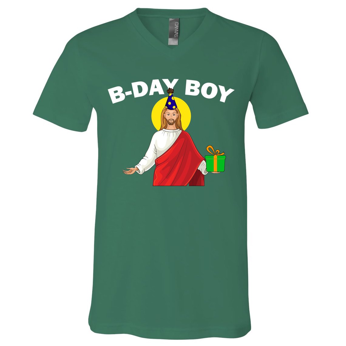 Happy Birthday Jesus! B-Day Boy V-Neck T-Shirt