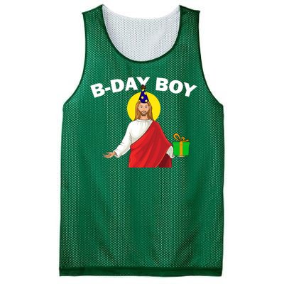 Happy Birthday Jesus! B-Day Boy Mesh Reversible Basketball Jersey Tank