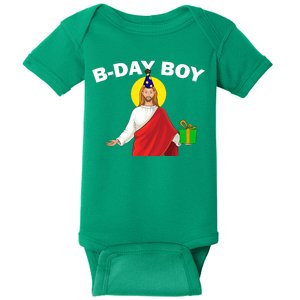 Happy Birthday Jesus! B-Day Boy Baby Bodysuit