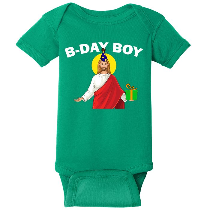 Happy Birthday Jesus! B-Day Boy Baby Bodysuit